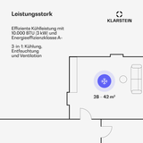 Klarstein Metrobreeze Rome Smart 10000 BTU Klimaanlage R290 42m² 3