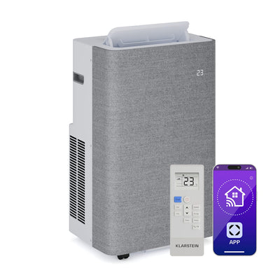 Klarstein AireLux Smart 14000 BTU Mobile Klimaanlage Grau