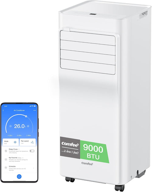 Comfee Breezy Cool Pro 2.6 | Klimagerät 9000 BTU mit App & Alexa